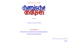 Tablet Screenshot of chemische-analysen.de